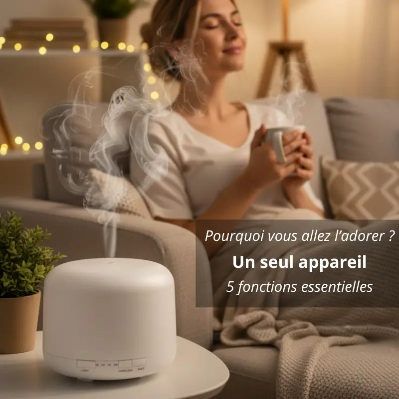 Diffuseur d'huiles essentielles 4en1 
