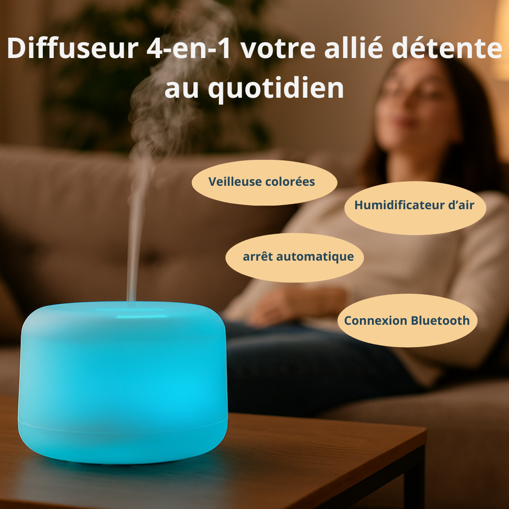 Diffuseur d'huiles essentielles votre allié détente au quotidien
