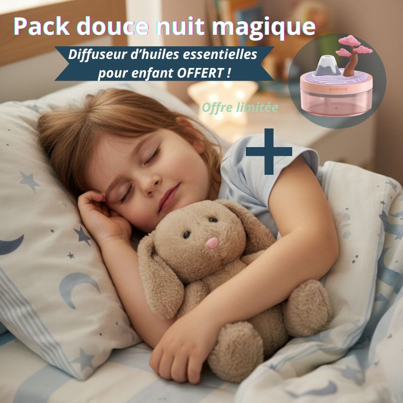 Lapin peluche qui respire