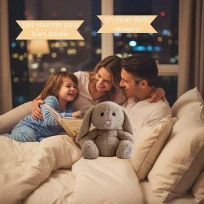 Lapin peluche qui respire