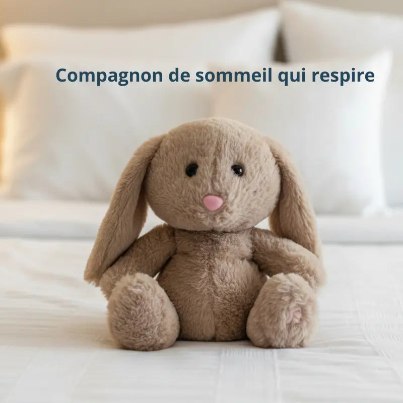 Lapin peluche qui respire