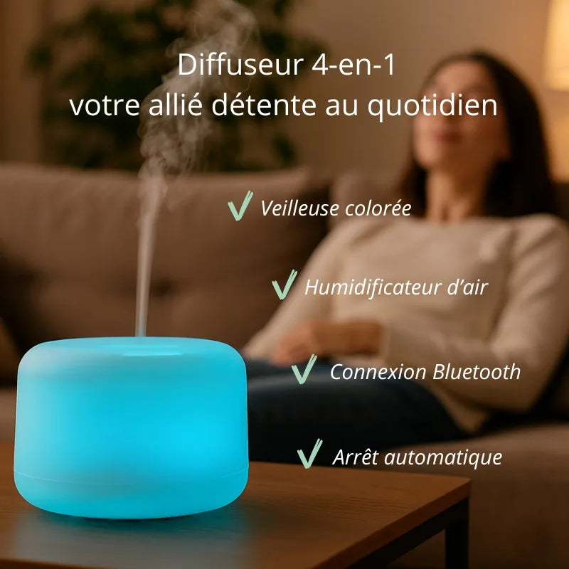 Diffuseur d'huiles essentielles Bluetooth