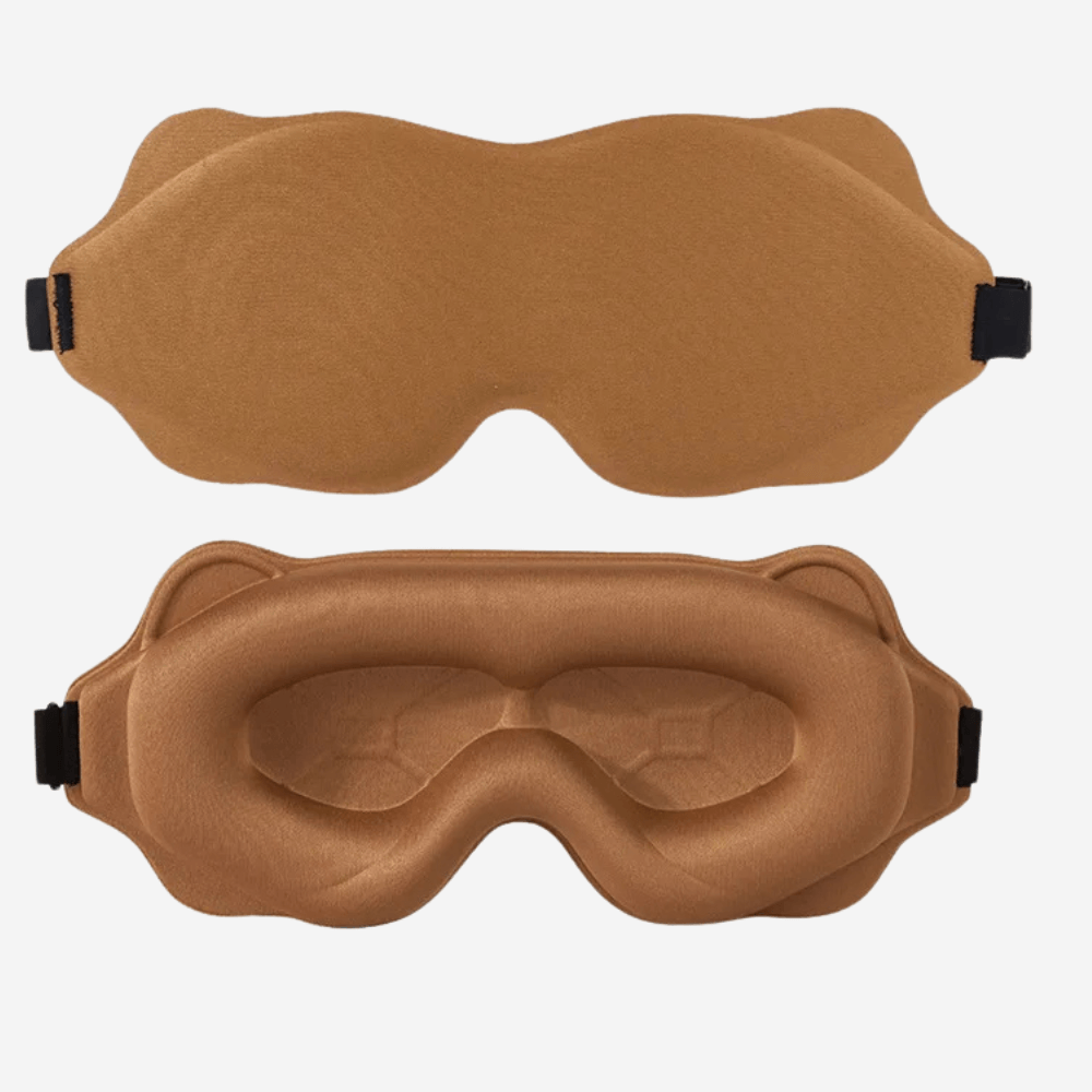 masque de sommeil marron