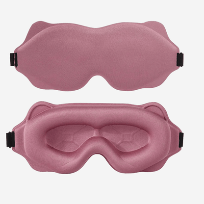 masque de sommeil rose
