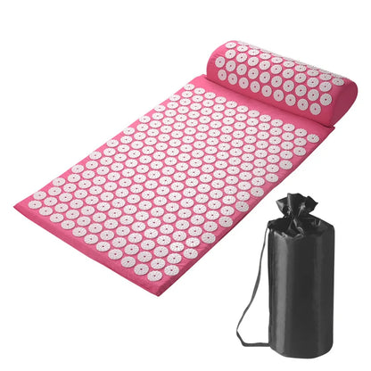 tapis yoga acupression rose