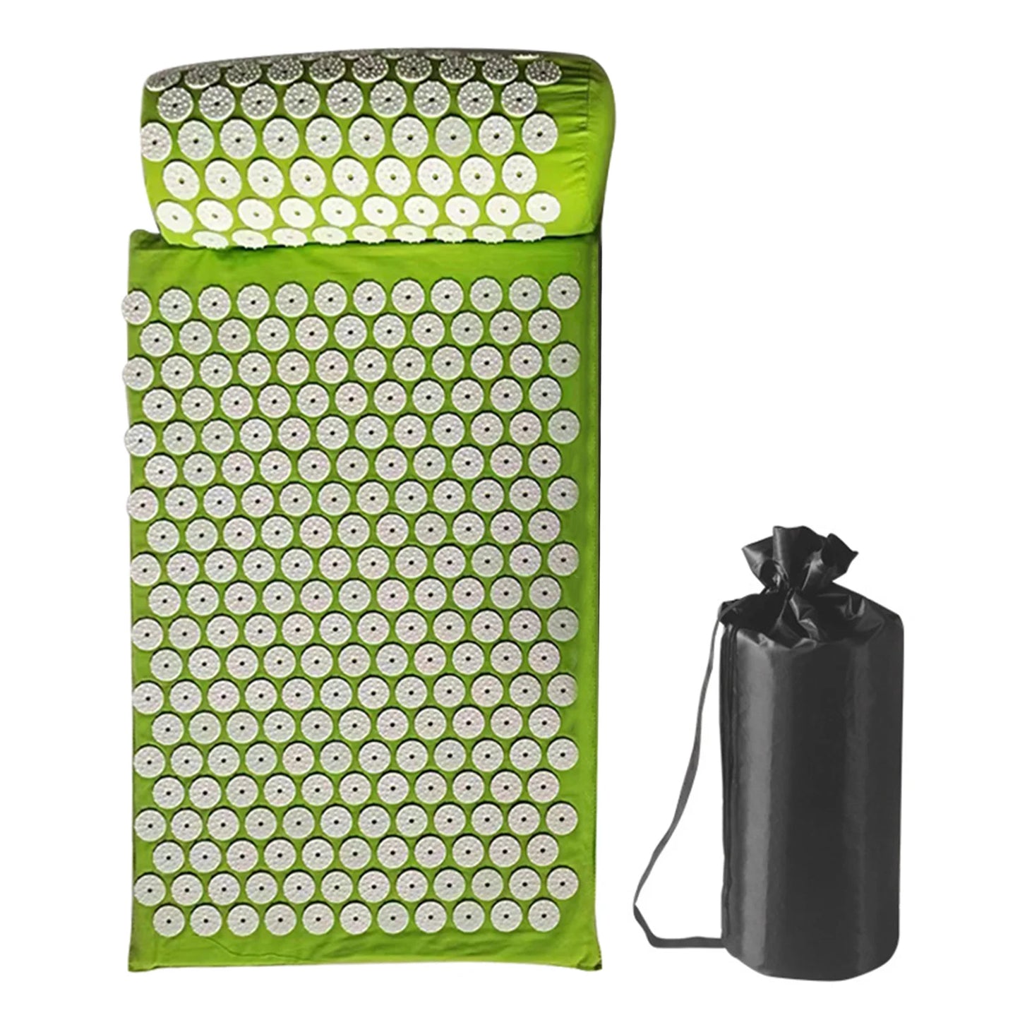 tapis yoga acupression vert fluo