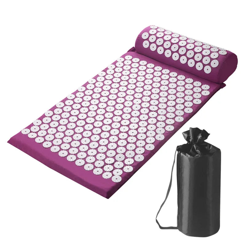 tapis yoga acupression violet