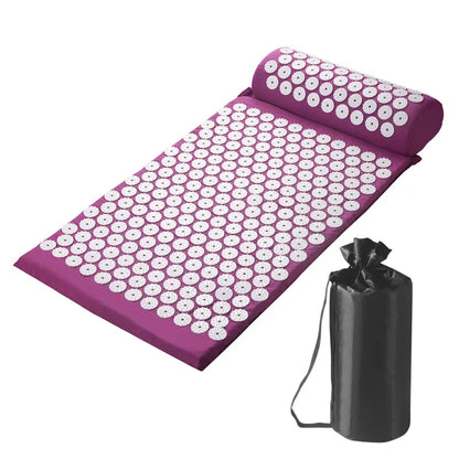 tapis yoga acupression violet